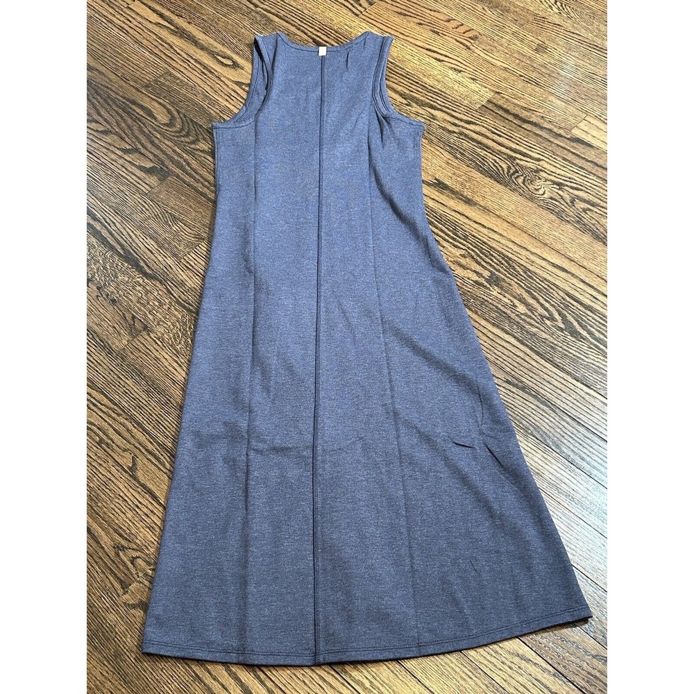 Lunya Womens Size Medium Blue Restore Fitted Sleeveless Midi Lounge Dress NWOT
